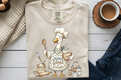 Mama Goose Kitchen PNG Cute Baking Chef Goose Sublimation Product Image 8
