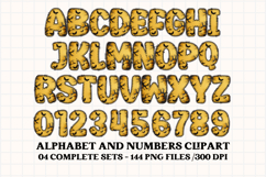 Halloween Alphabet png clipart, halloween letters doodle Product Image 4