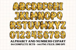 Halloween Alphabet png clipart, halloween letters doodle Product Image 4