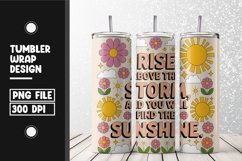 Happiness blooms from within Tumbler Wrap | Sublimation Product Image 1