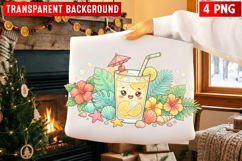 Cute Summer PNG | Tropical Drinks, Berry Juice &amp; Toucan Product Image 3