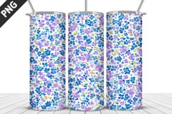 Flowers Tumbler Wrap | Sublimation Design | Tumble PNG Product Image 3