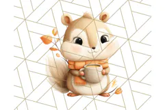 Woodland Autumn Animals PNG Clipart for Fall & Harvest Product Image 2