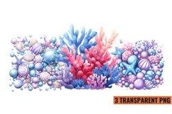 Watercolor Under The Sea Clipart PNG , Product Image 1