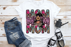 Messy Bun Mom PNG sublimation | Mother's Day PNG T-Shirt Product Image 2