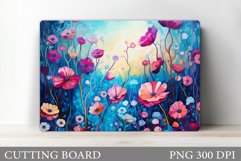 Flowers Cutting Board. Floral Cutting Board Design Product Image 1