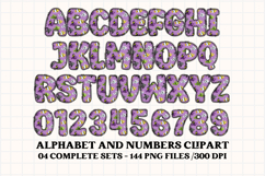 Halloween Alphabet png clipart, halloween letters doodle Product Image 4