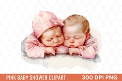 Pink Baby Shower Clipart Product Image 1