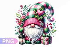 Christmas Gnome Sublimation, Clipart PNG Design Product Image 1