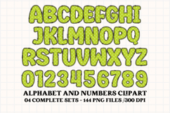 Springtime Alphabet png, letters doodle, springtime clipart Product Image 2