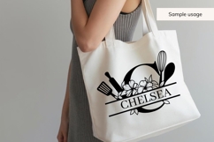 Kitchen Split Monogram svg Bundle - 26 Letters Product Image 10