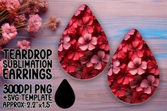 Botanical Teardrop Sublimation Product Image 1
