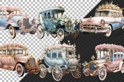 Blue and Pink Victorian Watercolor Clipart Bundle Product Image 3
