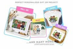 Father and Sons clipart, Father&#039;s day clipart, Dad clipart Product Image 10