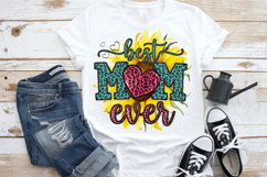 Best mom ever sunflower PNG sublimation | Mother's Day PNG T Product Image 7