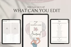 PLR Weight Loss Journal | Plr Fitness Journal Canva Template Product Image 10