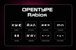 Rabios - Futuristic Tech Sans Font Product Image 10