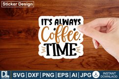Coffee sticker design, Coffee design Product Image 1