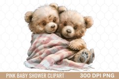 Pink Baby Shower Clipart Product Image 1