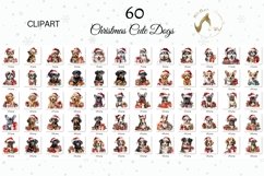Christmas Dogs Clipart bundle, Dog breeds in Christmas Product Image 2