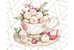 Christmas Cottagecore Kitchen Clipart PNG, Holiday Decor Product Image 2