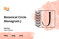 Botanical Circle Monogram Product Image 1