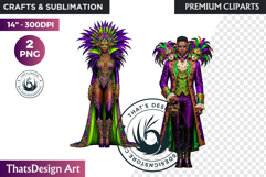 Mardi Gras Carnival Masquerade Clipart PNG scrapbooking Product Image 1