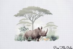 Watercolor Safari Adventure Clipart PNG Product Image 1