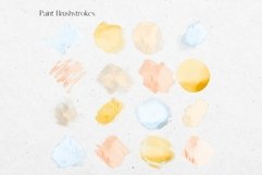 Blue, Orange and Yellow Colourful Paint and Glitter Doodles Product Image 2