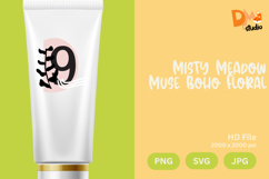 Misty Meadow Muse Boho Floral Monogram Product Image 1