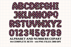 Halloween Alphabet png clipart, halloween letters doodle Product Image 4