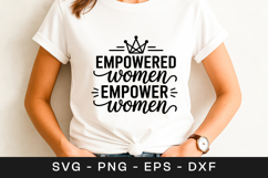 Empowered Women Empower Women Quote SVG PNG Product Image 1