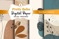 Boho digital paper Seamless backgrounds Product Image 2