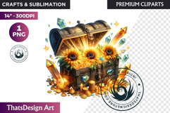 Enchanted Woodland Animal &amp; Sunflower Clipart PNG Product Image 1