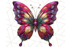 Metallic Butterfly Clipart PNG Clipart, Vibrant Butterfly Product Image 2