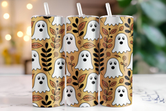 Halloween Boo Tumbler Wrap | Sublimation | Tumblers Product Image 1
