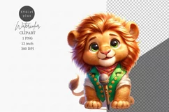 Cute Animals Clipart, Lion clipart, Nursery clipart, Product Image 1
