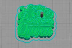 Pumpkin Queen, Helloween Straw Topper Stl File for 3D Print Product Image 10