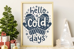 Hello Cold Days Svg, Sweater Weather Svg, Winter Season Svg. Product Image 6