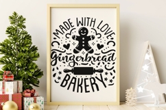 Made With Love Gingerbread Bakery Svg, Christmas Baking Svg. Product Image 7