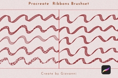 Ribbon Procreate Brush Set, Coquette Bows Procreate Brushes Product Image 4