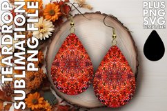 Elegant Teardrop Earrings with Patterns Product Image 1