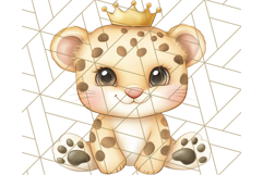 Pastel Safari Jungle Baby Animals PNG Clipart, Nursery Product Image 2