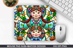 Mouse Pad Sublimation, Christmas Mouse Pad PNG Design Product Image 1