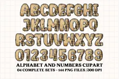 Halloween Alphabet png clipart, halloween letters doodle Product Image 4