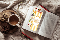 Cute Illustrated Food &amp; Stationery Collage Bookmark Set Product Image 10