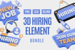 3D We Are Hiring Elements Bundle Product Image 1