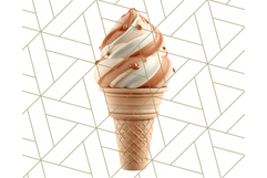 Ice Cream Clipart PNG, Summer Treats Clip Art, Swirl Cone Product Image 2