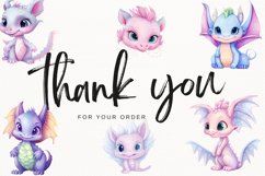 Baby Dragon 38 Cliparts Collection Product Image 10