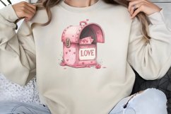 Valentine Mailbox Sublimation Clipart PNG Product Image 1